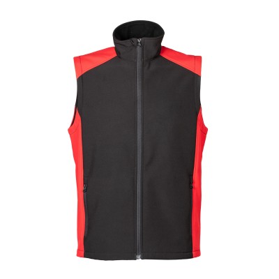 GILET CAMPIGLIO COTONE   NERO/ROSSO TG.L