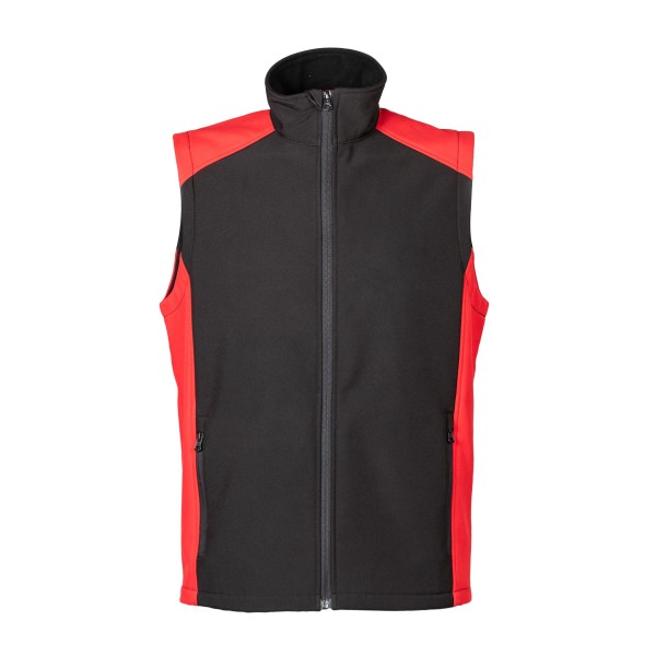 GILET CAMPIGLIO COTONE   NERO/ROSSO TG.L