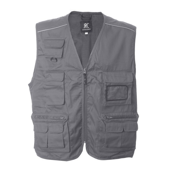 GILET MULTIT.NEW SAFARI  GRIGIO TG.S