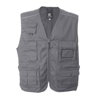 GILET MULTIT.NEW SAFARI  GRIGIO TG.XL