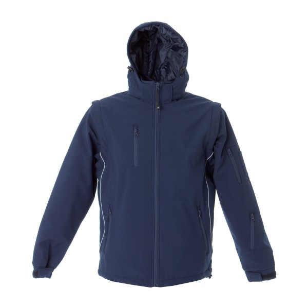 GIUBBOTTO LOCARNO BLU    SOFTSHELL+MAN.ST. TG.M