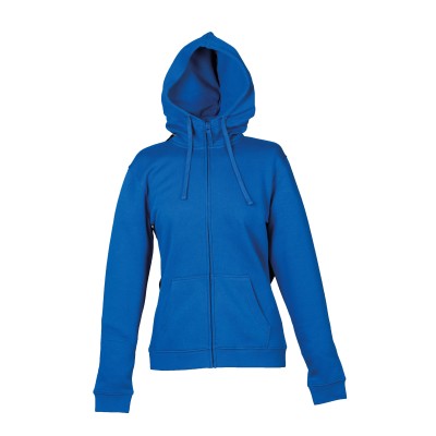 FELPA OKLAHOMA LADY BLU  ROYAL C/CAPPUC. TG M