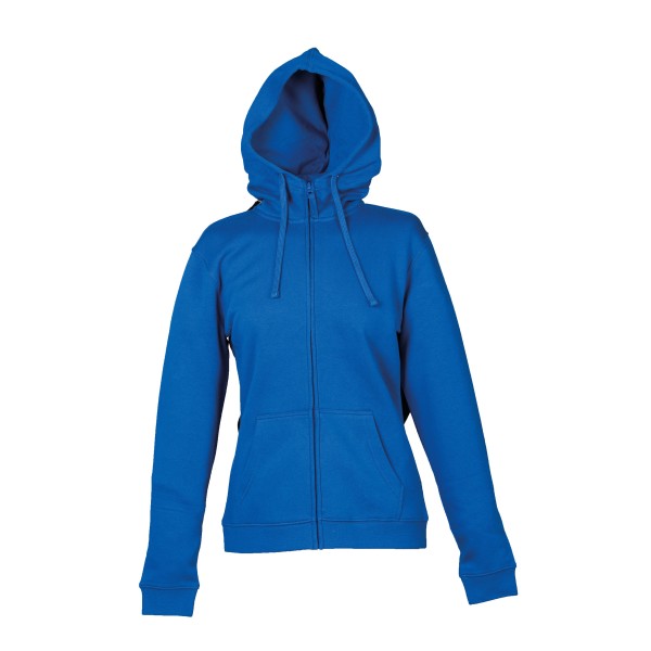 FELPA OKLAHOMA LADY BLU  ROYAL C/CAPPUC. TG M