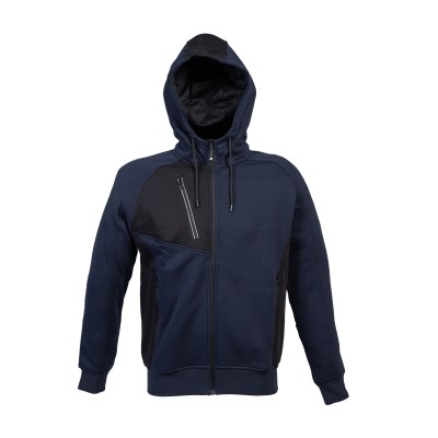 FELPA C/CAPPUCCIO POLONIAUOMO COL BLU NAVY TG.M
