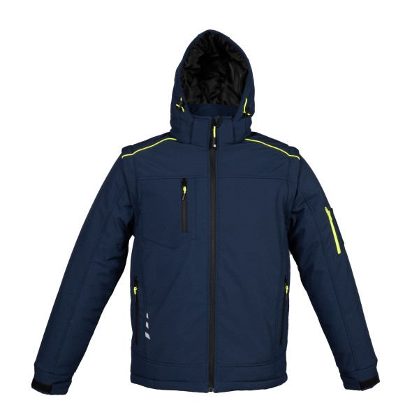 GIUBBOTTO SOFSHELL IMB.  COL BLU NAVY TG.XXL