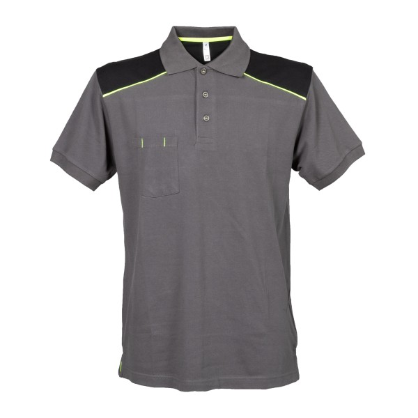 POLO BORDEAUX GRIGIA IN  COTONE TG.L 200GR