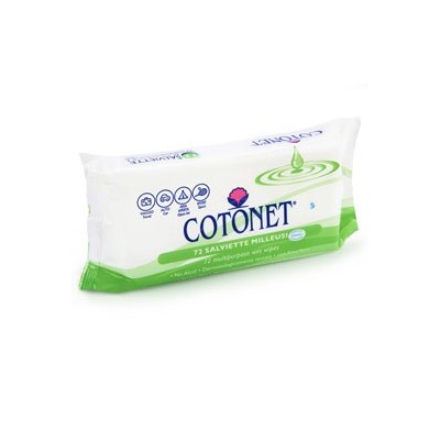 BUSTA APRICHIUDI 72 SALVIETTE PROFUMATE COTONET ALOE