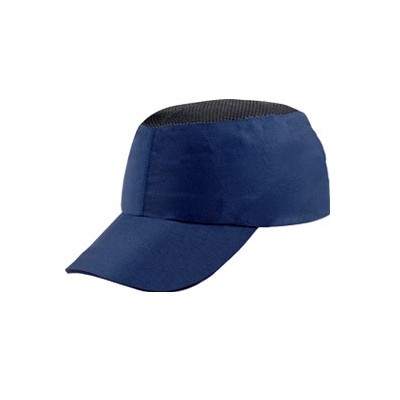 CASCHETTO ANTI-URTO BLU tipo baseball COLTAN