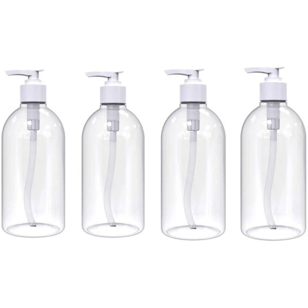 KIT 4 PZ. DISPENSER VUOTO 500ML. CON POMPETTA