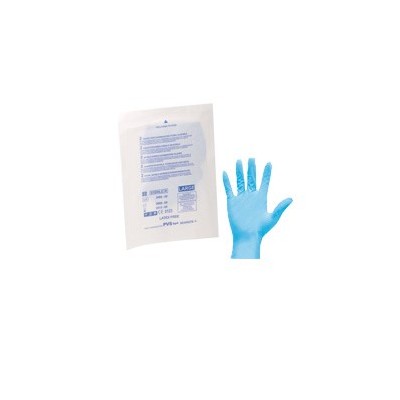 GUANTI STERILI MONOUSO IN Nitrile PER P. SOCCORSO Tg.UNICA