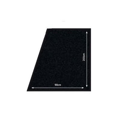 TAPPETO da PASSERELLA 90x200cm NERO ANTISCIVOLO Securit