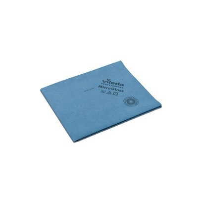 Conf. 5 Panni Blu MicroGlass 50x40cm in microfibra Vileda