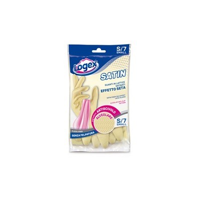 Guanti in lattice SATIN tg. S Crema