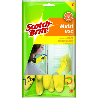 GUANTI MULTIUSO GIALLI   LARGE ANTISCIVOLO