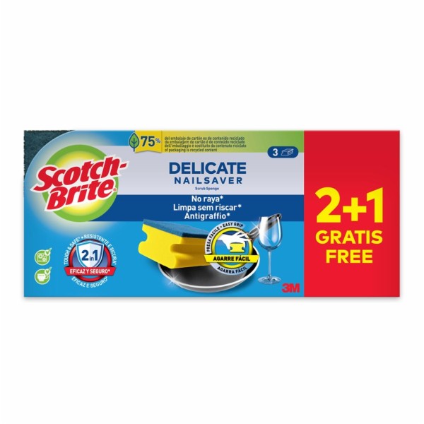 CF.3 SPUGNE SCOTCH-BRITE SALVA UNGHIE ANTIGRAFFIO