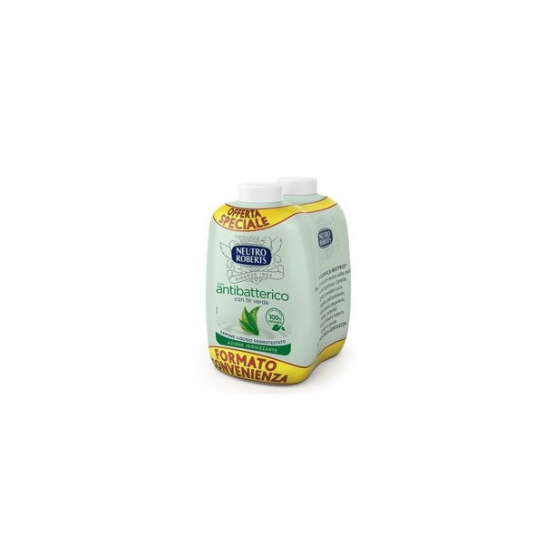 Ricarica bis 400ml sapone liquido Antibatterico NEUTRO ROBERTS