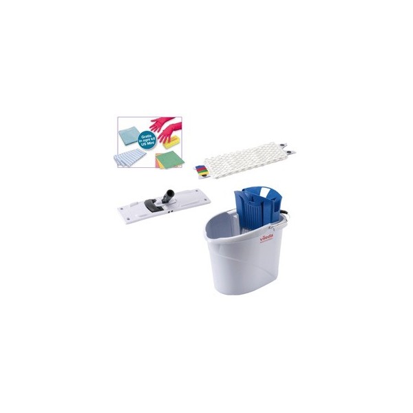 KIT ULTRA SPEED MINI SECCHIO 10LT+STRIZZATORE+MOP+MIX VILEDA