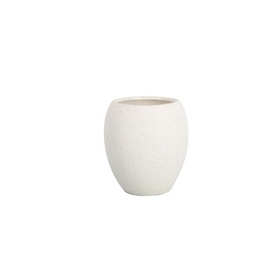 Bicchiere porta spazzolini bianco linea Stone