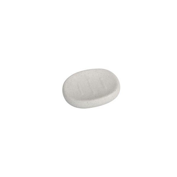 Portasapone bianco linea Stone