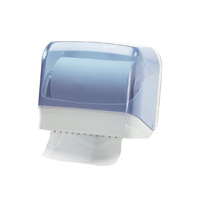 DISPENSER ASCIUGAMANI IN ROTOLO/ FOGLI TRASPARENTE/BIANCO MAR PLAST