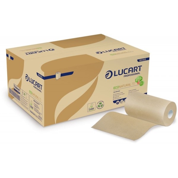 PACCO 12 RT. ASCIUGAMANI LUCART ECO NATURAL 70