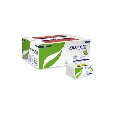 Pacco da 220 asciugamani piegati a Z Eco Z Lucart - Conf da 18 pz.