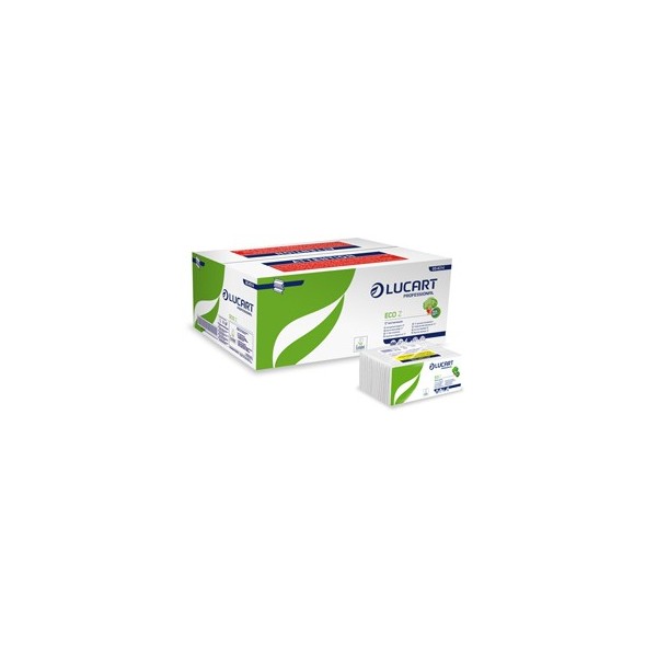 Pacco da 220 asciugamani piegati a Z Eco Z Lucart - Conf da 18 pz.
