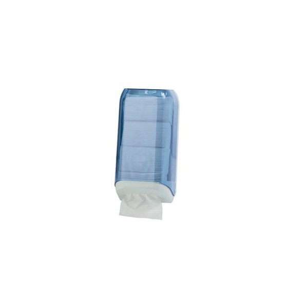 DISPENSER CARTA IGIENICA IN FOGLI TRASPARENTE/BIANCO MAR PLAST