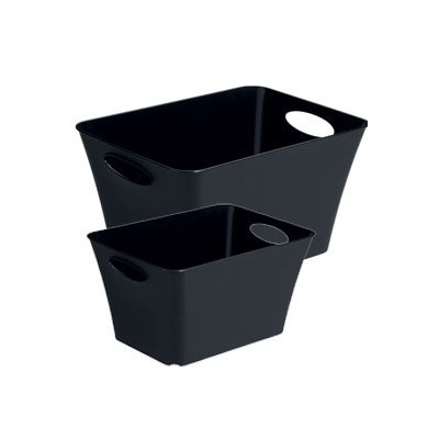 CONTENITORE LIVING BOX 43,1x32,1x26CM - 24LT NERO