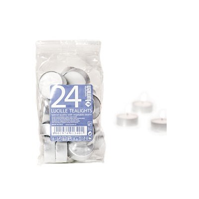 Sacchetto da 24 CANDELE TEALIGHT BIANCO