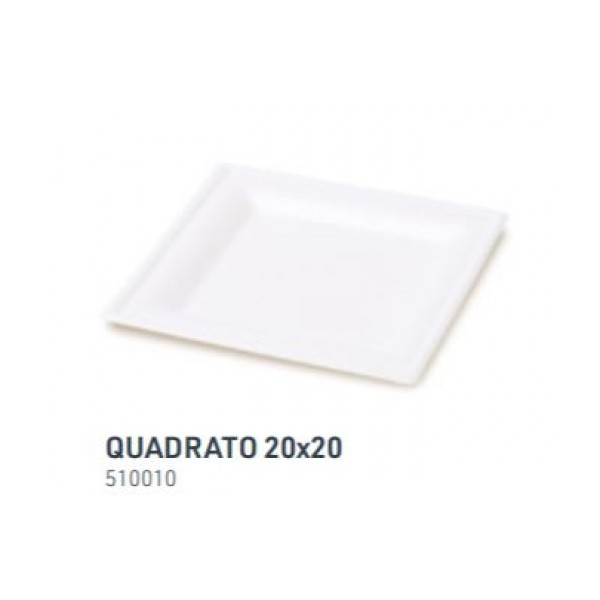 05904 CF.50 PIATTI       QUADRATI PIANI 20CM GR850