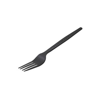 50 Forchetta in CPLA 16 cm nero Leone