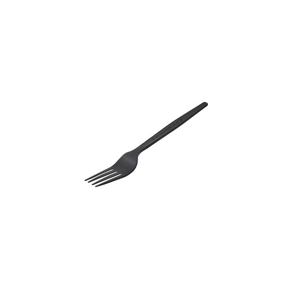 50 Forchetta in CPLA 16 cm nero Leone