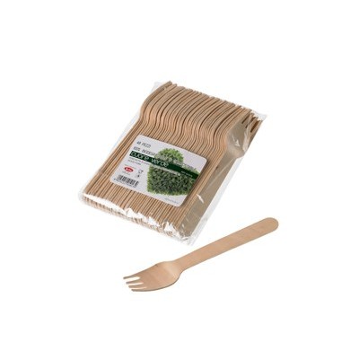 48 Forchette in legno 16cm Leone