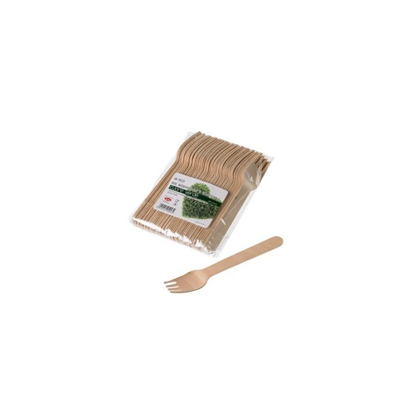 48 Forchette in legno 16cm Leone