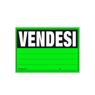 CARTELLO VENDESI 24x33cm colori ass giallo-verde-arancio-fuxia E9202 EDIPRO