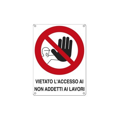 CARTELLO ALLUMINIO 27x37cm