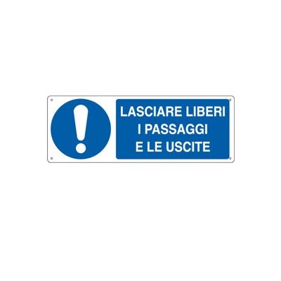 CARTELLO ALLUMINIO 35x12,5cm