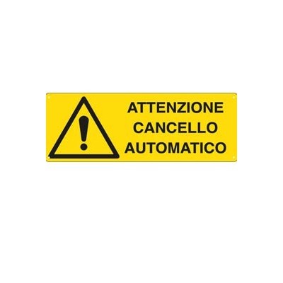 CARTELLO ALLUMINIO 35x12,5cm