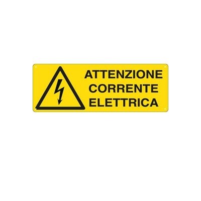 CARTELLO ALLUMINIO 35x12,5cm