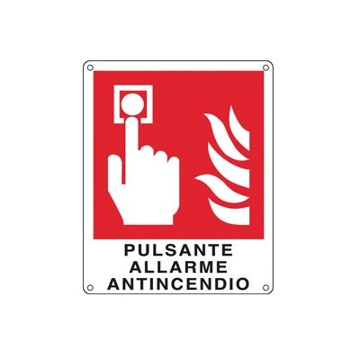 CARTELLO ALLUMINIO 12x14,5cm