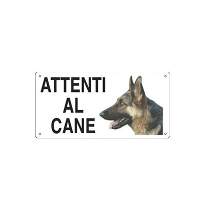 CARTELLO ALLUMINIO 25x12,5cm