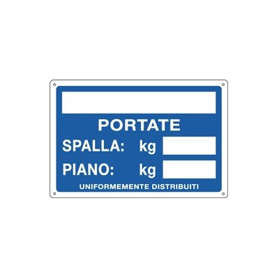 CARTELLO ALLUMINIO 30x20cm