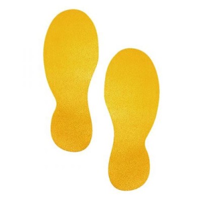 CF.5 SIMBOLI ADESIVI SEGNALETICA PAVIMENTO GIALLO