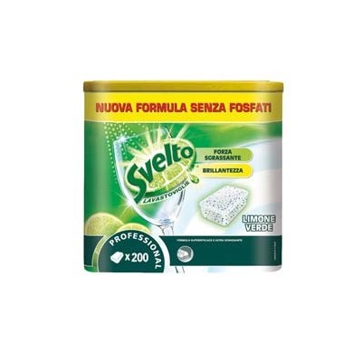 FUSTINO 200 TABS DA 18GR PER LAVASTOVIGLIE SVELTO TABLES