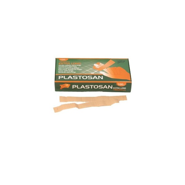 Scatola 100 CEROTTI Extra Long 18x2cm PELLE