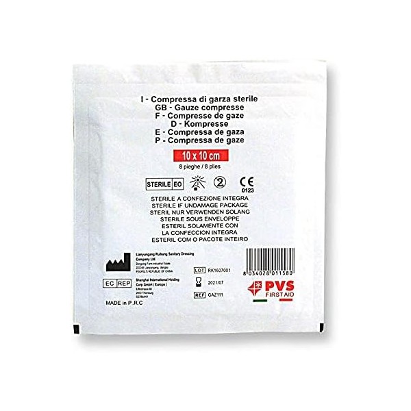77813 COMPRESSA GARZA    STERILE 8 STRATI 10X10