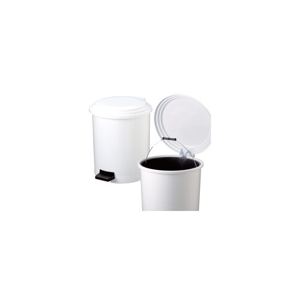 PATTUMIERA A PEDALE RUF IN PPL BIANCO 40Lt