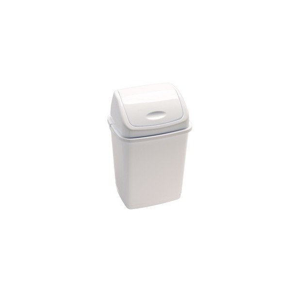 Pattumiera a basculante 18Lt Rif Basic Bianco