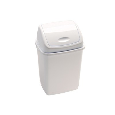 Pattumiera a basculante 50Lt Rif Basic Bianco